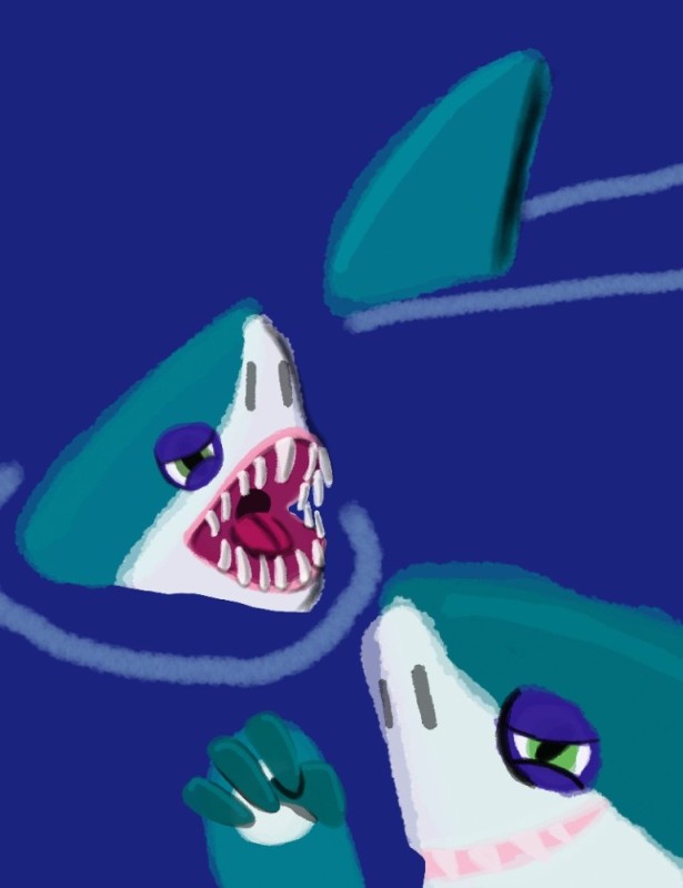 Create meme: shark shark, cartoon shark, cute sharks