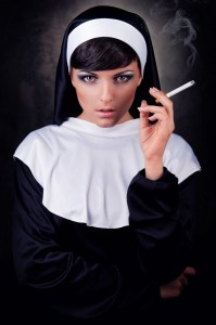 Create meme: nun, nun