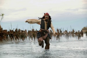Create meme: captain Jack Sparrow runs, stills from the film pirates of the Caribbean, Jack Sparrow frame