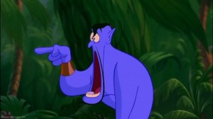 Создать мем: genie, disney, aladdin