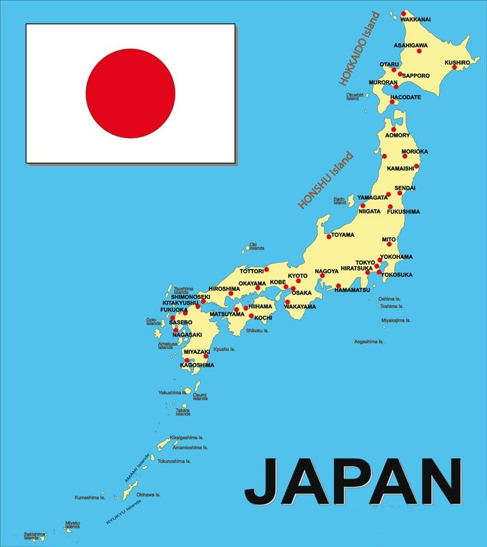 Create meme: map of japan, administrative map of Japan, map of Japan with cities