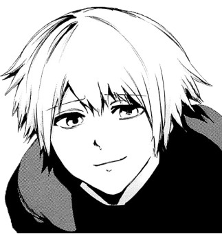 Create meme: kaneki black and white, kaneki ken, kaneki manga