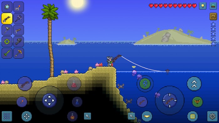 Create meme: terraria on Android, game terraria, terraria game