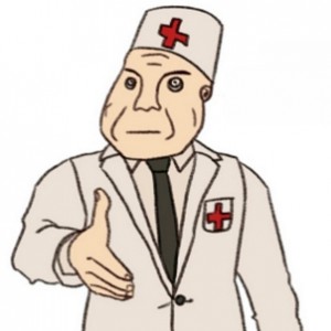 Create meme: Dr., Durka meme medic template, the doctor and Durkee