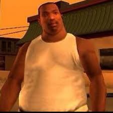 Create meme: GTA San Andreas fat CJ, CJ GTA funny, Carl Johnson CJ inflated