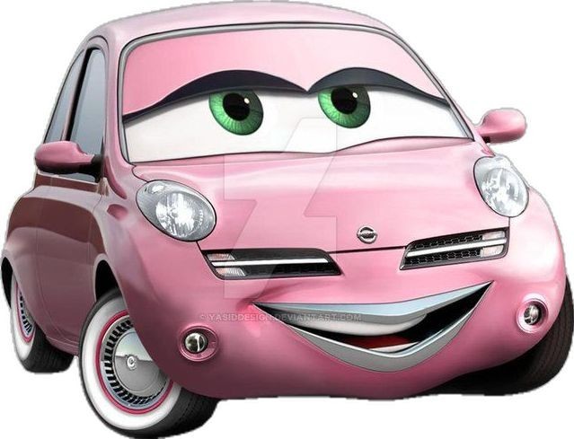 Create meme: pink car from wheelbarrows, Cars van, Cars McQueen characters
