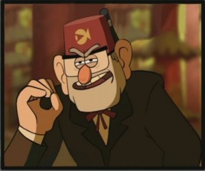 Create meme: gravity falls, the walls of pines, memes gravity falls