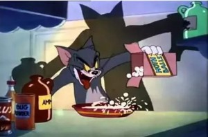 Create meme: Tom and Jerry