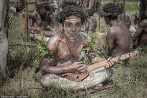 Create meme: the way of life of the wild tribes of new Guinea, photos of Papuan national geographic, the korowai tribe women