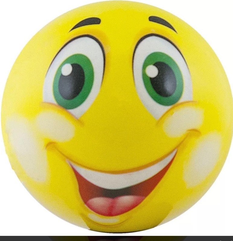 Create meme: ball "funny faces" ds-pp 203 d"12 cm plastisol, 721001 ball mine 12cm vinyl /6/, a smiley face