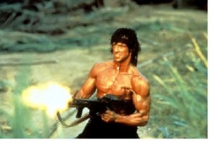 Create meme: Rambo