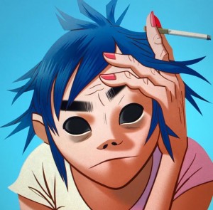 Создать мем: 2д гориллаз арт, группа gorillaz 2d, гориллаз 2д