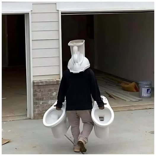 Create meme: toilet , toilet, toilet bowl costume