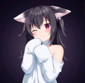 Create meme: anime, anime girl cute with ears, game anime