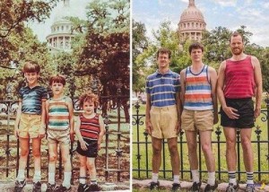 Create meme: family together, recreation, then and now