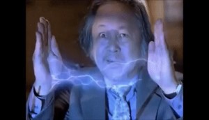 Create meme: sifco person has current, man electrocuted GIF, big trouble in little china (1986)