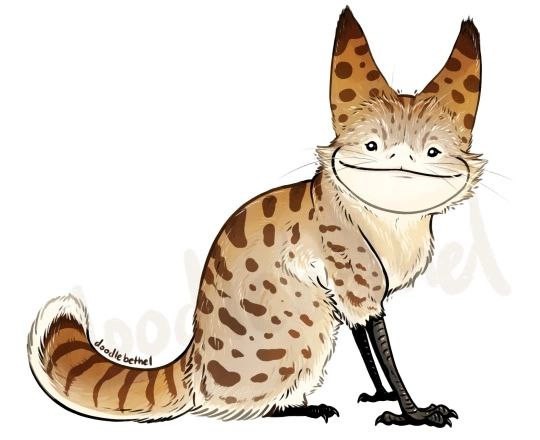 Create meme: cat art, lot cat art, Serval 