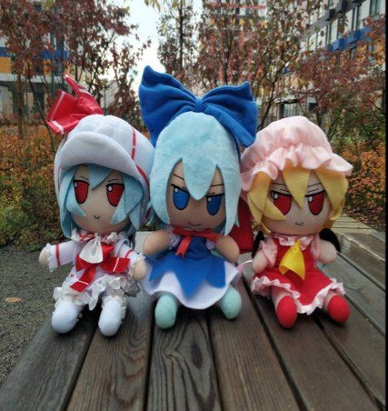 Create meme: plush anime toys, fumofumo touhou plush, toy 