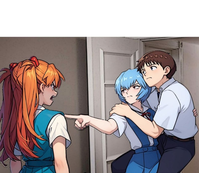 Create meme: anime evangelion, Evangelion Yuri, anime girls