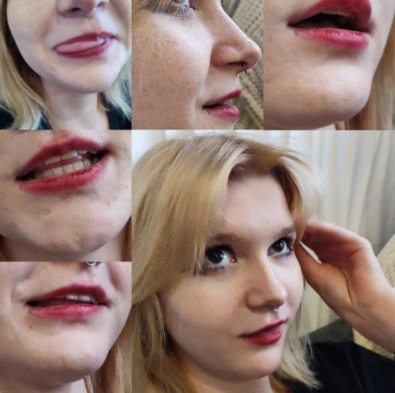 Create meme: beauty , lipstick , photo retouching