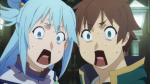 Create meme: anime konosova, Aqua of konosova useless