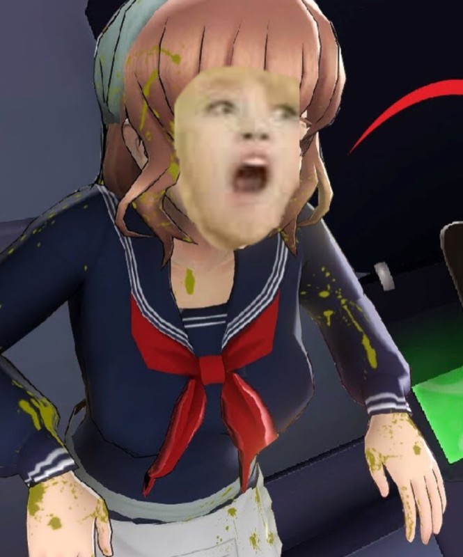 Create meme: Tilka play yandere simulator, andere , pippi yandere simulator