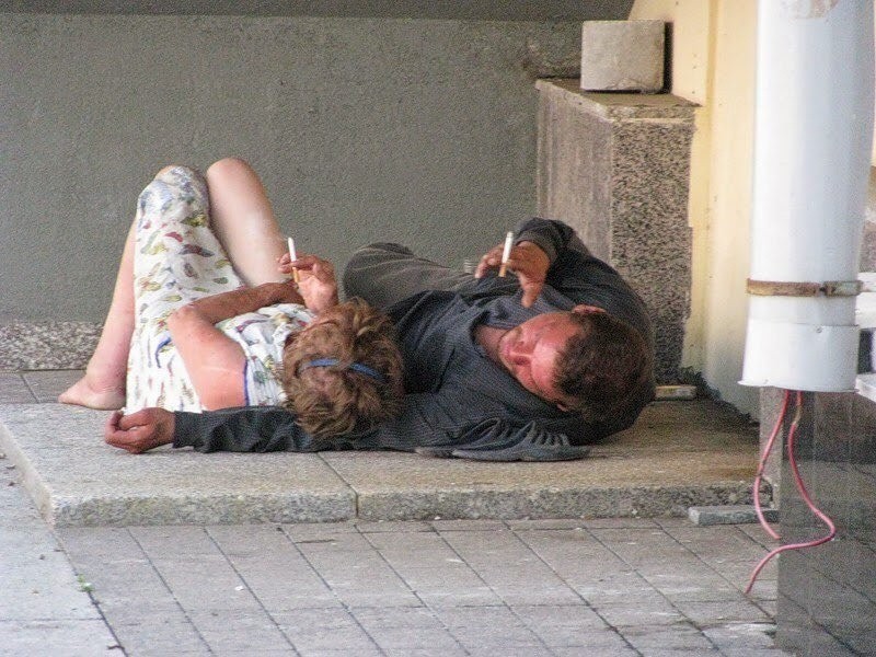 Create meme: homeless people in love, Homeless people are funny, the homeless 