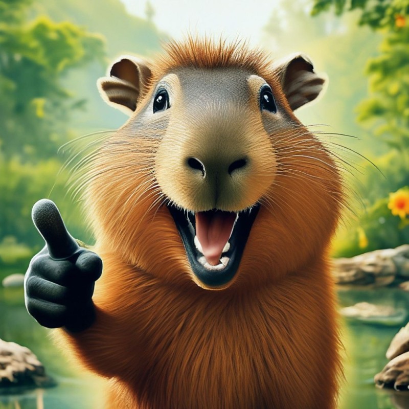 Create meme: cartoon capybara, capybara rodents, capybara animal