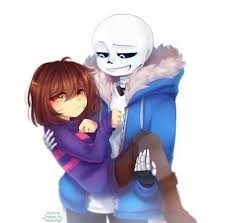 Создать мем: санс + фриск андертейл rus amino, undertale sans x frisk любовь, франс андертейл любовь