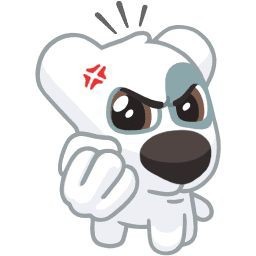 Create meme: doggie sticker, vk dog stickers, vk sticker white dog with eyes
