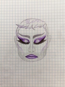 Create meme: makeup ideas, ideas for drawings, figure