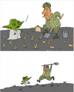 Create meme: memes about Yoda, iodine, javelin humor