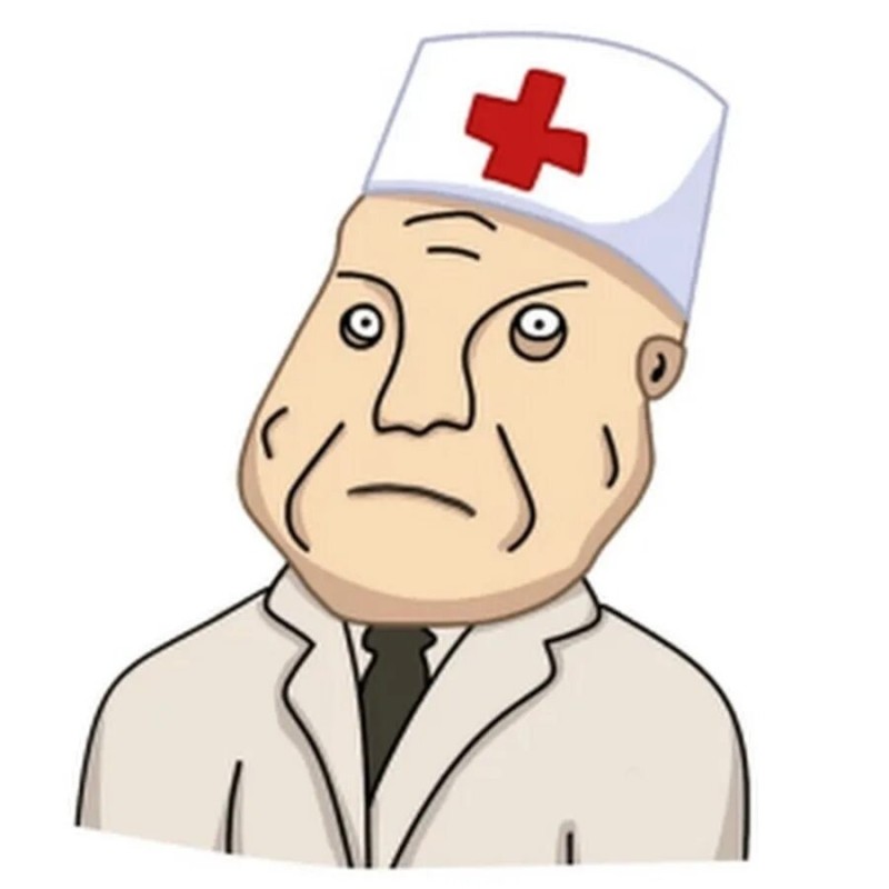 Create meme: the doctor from the durka, Dr. durka, stickers nurse