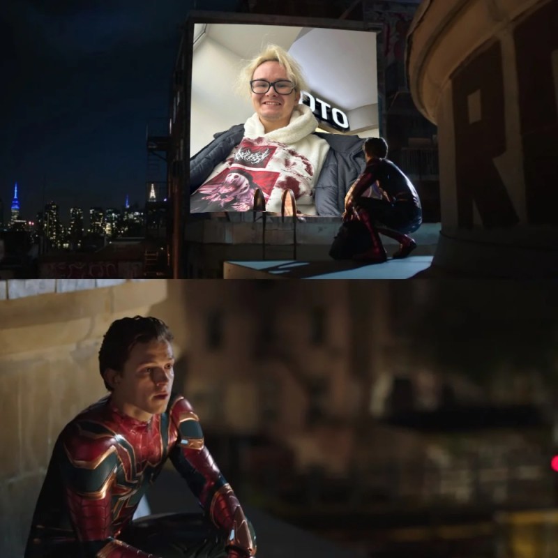 Create meme: Spider-Man 2 far from home finale, iron man Avengers finale, Spider-Man