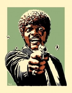 Create meme: pulp fiction poster, pulp fiction, pulp fiction Jules art