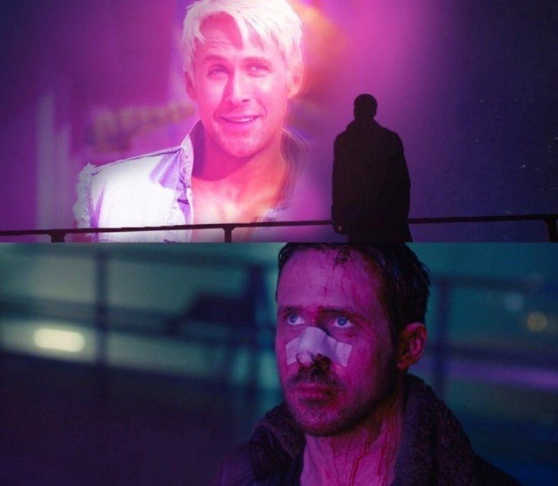 Создать мем: бегущий по лезвию 2049 райан гослинг, бегущий по лезвию 2049, гослинг бегущий по лезвию