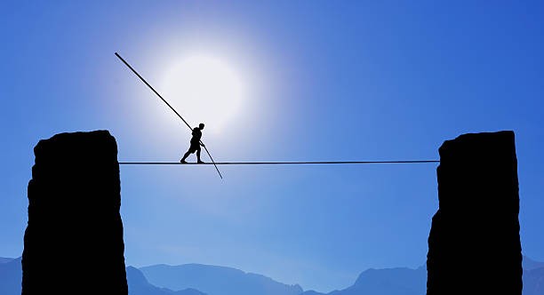 Create meme: tightrope Walker, rope, tightrope walker