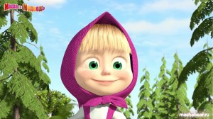 Create meme: Masha from Masha and the bear, Masha and the bear in the bag, Masha and the bear