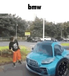 Create meme: bmw sniffs, color changing bmw, car 