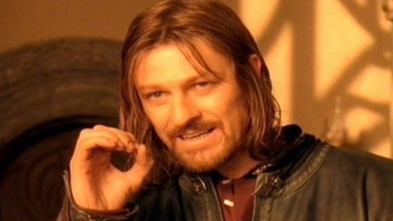 Create meme: Boromir meme , meme Lord of the rings Boromir, Sean bean boromir can't