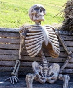 Create meme: meme skeleton, skeleton, waiting skeleton