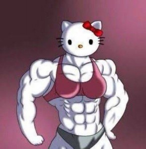 Create meme: anime funny, anime characters, big muscle