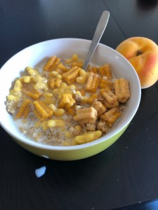 Create meme: Breakfast porridge, oatmeal