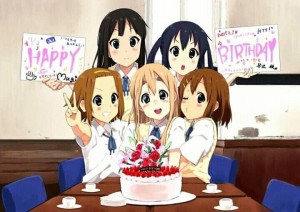 Создать мем: с днём рождения в стиле аниме, аниме открытки с днем рождения, аниме поздравление с днем рождения
