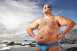 Создать мем: толстые мужчины, толстые мужчины на пляже, толстый мужик