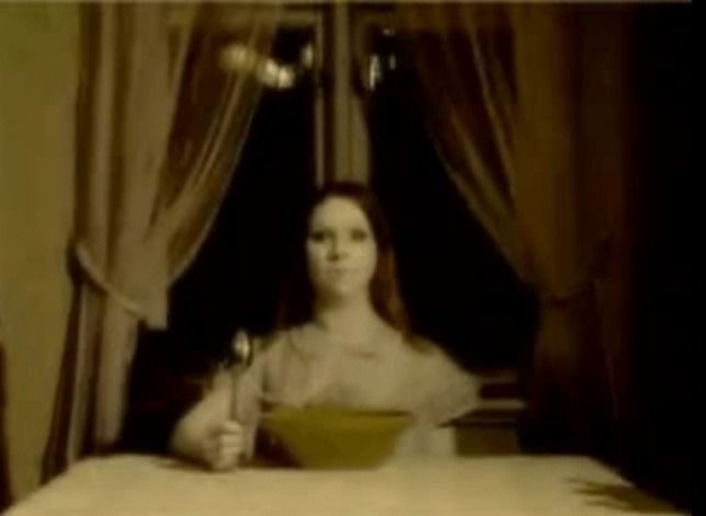 Create meme: dining room or there is nothing, the girl is terrible, mysticism horror