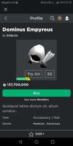 Create meme: roblox promo code, get a Dominus, roblox