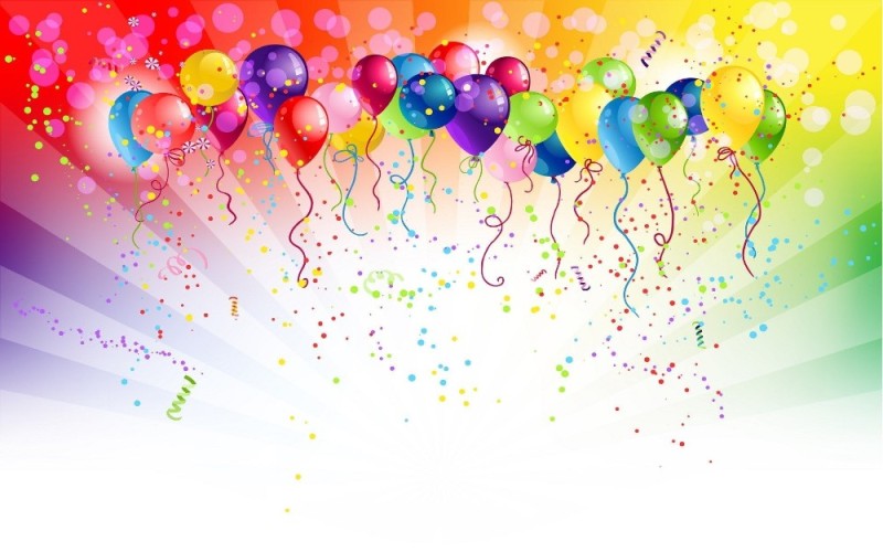 Create meme: birthday background, The background is festive, background balloons are airy