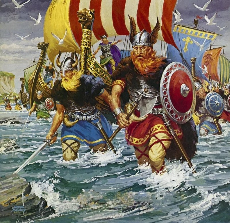 Create meme: vikings illustrations, vikings paintings, the Vikings 