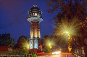 Создать мем: водонапорная башня в зеленоградске калининградской области, водонапорная башня, вечерний зеленоградск